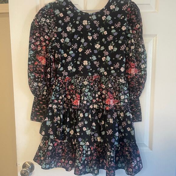 Love Shack Fancy Paris Ruffled Floral Mini Dress SZ 4 - Picture 2 of 16